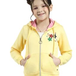 Monte Carlo Girls Yellow Printed Sweatshirt-image-13