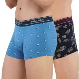 U.S. Polo Assn. Blue & Navy Printed Trunks- Pack of 2-picture-28