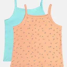 MINI KLUB Pack Of 2 Girls Solid Pure Cotton Camisoles-48