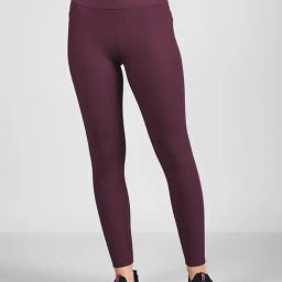 Skechers Burgundy Nylon Fitted Leggings-image-45