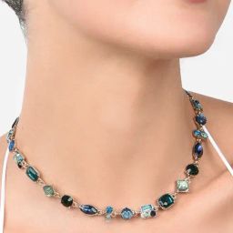 Zaveri Pearls Green & Blue Dazzling Stones Embellished Contemporary Necklace-ZPFK15164-image-24