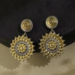 Fabindia Metal Dangler Earrings-image-37