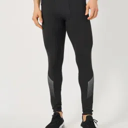 Styli Black Regular Fit Printed Sports Tights-picture-9