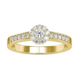 Fiona Diamonds Lab Grown Diamond 18k (750) Yellow Gold Ring for Women-image-68