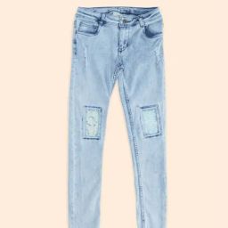 Pantaloons Junior Blue Cotton Cut N Sew Jeans-image-99