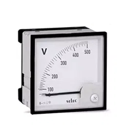 Selec Knife Edge Analog Meter, 415V AC, IND-415V-5A-46