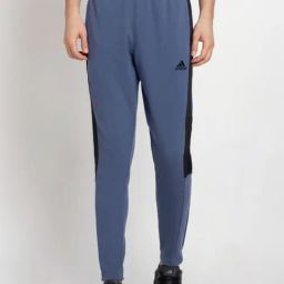 Adidas Blue Regular Fit Printed Sports Trackpants-image-22