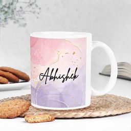 FNP Pink & Purple Ceramic Personalised Love Mug (325ml)-34