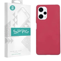 Sprig Liquid Silicone Back Cover for POCO F5 5G (Red)-image-52