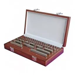 Precise Steel Gauge Block Set of 87 Blocks with Wooden Box, 87-0-68