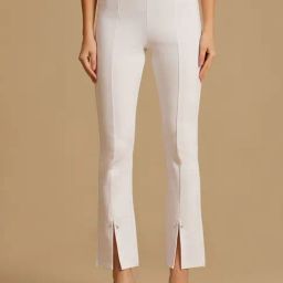 Kazo White Plain Jeggings-image-9
