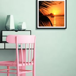 999Store Multicoloured Sunset Wall Painting-image-86