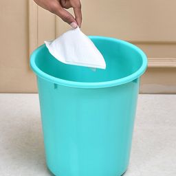 Kuber Industries Blue & Pink 3 Pcs Open Garbage Dustbin-51
