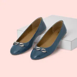People by Pantaloons Women's Blue Flat Ballets-picture-8