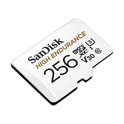 SanDisk 256GB High Endurance Video MicroSDXC Card with Adapter (White) image 2