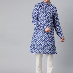 Luxrio Men Quirky Printed Cotton Kurta-picture-4