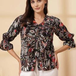 Melon By plusS Black Printed Top-image-20