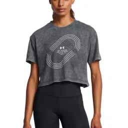 Under Armour Black Cotton Regular Fit Printed Sports T-Shirt-picture-22