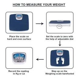MCP Deluxe Analog Weighing Scale (Blue) image 3