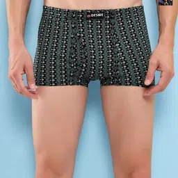 T.T. Pack Of 2 Printed Cotton Snug Fit Mini Trunks - DES_PRNT_MINI_IE_PO2_GRN-NVY_95-picture-26