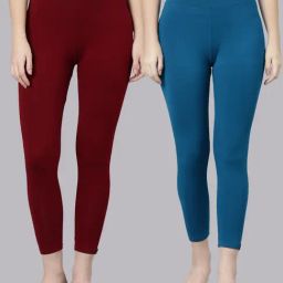 TWIN BIRDS Women Pack Of 2 High Ankle Leggings-image-74