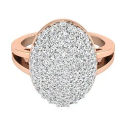 SHINE ETERNAL Lab Grown Diamond 14k (585) Rose Gold Ring for Women-image-79