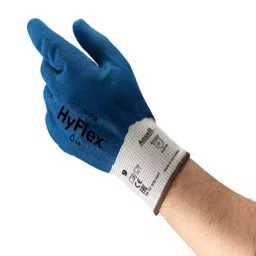 Ansell HyFlex 11-919 Blue Nylon Oil Resistant Gloves Size 9 Nitrile Coating, 11919VP090-picture-3