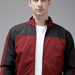 VOXATI Men Colourblocked Sporty Jacket-picture-15