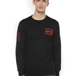 Celio Men Black Printed Sweatshirt-image-85