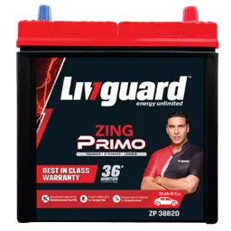 Livguard Zing Primo 35 Ah Automotive Battery for Cars and SUVs, ZP 38B20 L-image-69