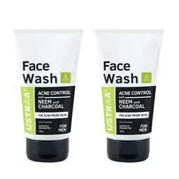 Ustraa Men Set of 2 Neem & Charcoal Acne Control Face Wash-picture-45