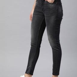Mast & Harbour Women Black Skinny Fit High-Rise Clean Look Stretchable Jeans-image-93