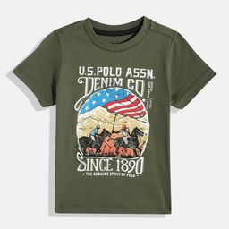 U.S. Polo Assn. Kids Boys Printed Pure Cotton T-shirt-picture-39