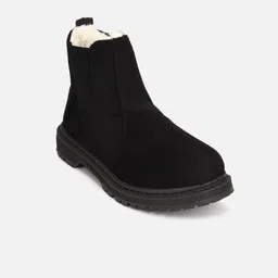 FOREVER 21 Women Black Solid Boots-image-69