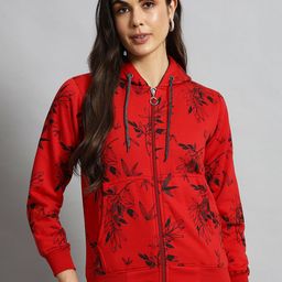 eWools Women Printed Hooded Sweatshirt-image-106