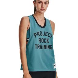 UNDER ARMOUR Blue Printed Sports Tank Top-image-28