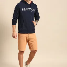 United Colors of Benetton Men Pure Cotton Printed Hooded Sweatshirt-picture-4