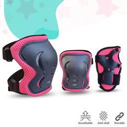JASPO Secure Hybrid Knee Elbow & Wrist Guard Combo for Skating Cycling Skateboarding Roller Skating Inline Skate Running Breathable & Washable Fabric Pink-2
