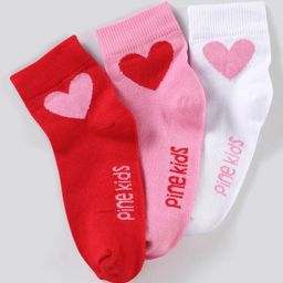 Pine Kids Regular Length Non-Terry Anti-Microbial Socks Pack of 3 (Colour May Vary)-picture-16
