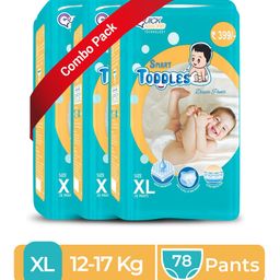 Toddles Baby Diaper Pants 78 (Size - XL) Combo of 3 With Quick Absorption Technology and Extra Protection | Easy to Pull Up and Remove-12