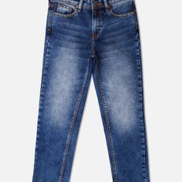 Pepe Jeans Ankle Length Washed Jeans - Light Blue-image-65