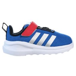 Adidas Kids Velcro Closure Sports Shoeswith Tape Detailing - Blue & Red-image-67