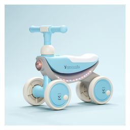 Lifelong Cuppy Kids Ride-On Bike with Music & Lights | Push Ride 1-5 Years | Fun & Safe Toddler Bike | Durable & Lightweight | Indoor & Outdoor Toy Vehicle for Boys & Girls | Easy-to-Ride - Light Blue-19