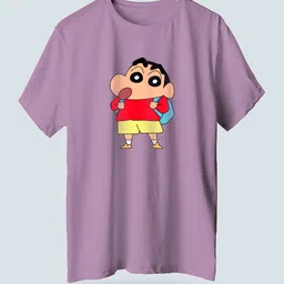 Jack Paris Men Shinchan Graphic Printed Relaxed Fit Cotton T-shirt-image-66