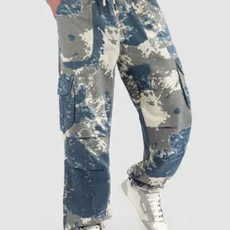 Beyoung Men Camouflage Printed Original Wrinkle Free Cotton Cargos Trouser-image-55