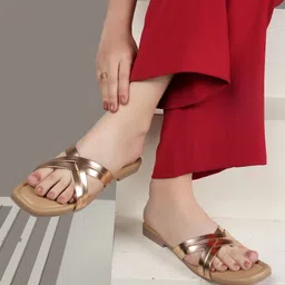 DressBerry Women Party Open Toe Flats-image-76