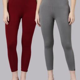 TWIN BIRDS Women Pack Of 2 High Ankle Leggings-image-79