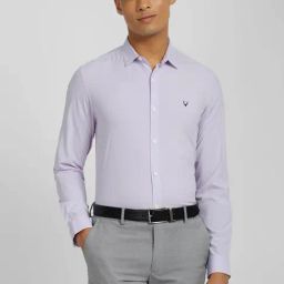 Allen Solly Lavender Slim Fit Shirt-image-27