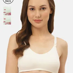 Inner Sense Pack Of 2 Printed Non-Wired Non Padded Sustainable Maternity Bra-image-0