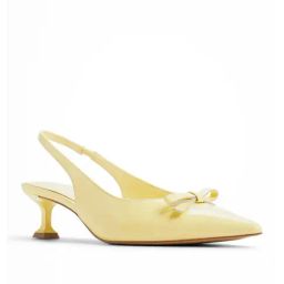 Aldo Women's LUXURIANT Light Yellow Sling Back Sandals-image-16